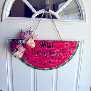 Watermelon door hanger.